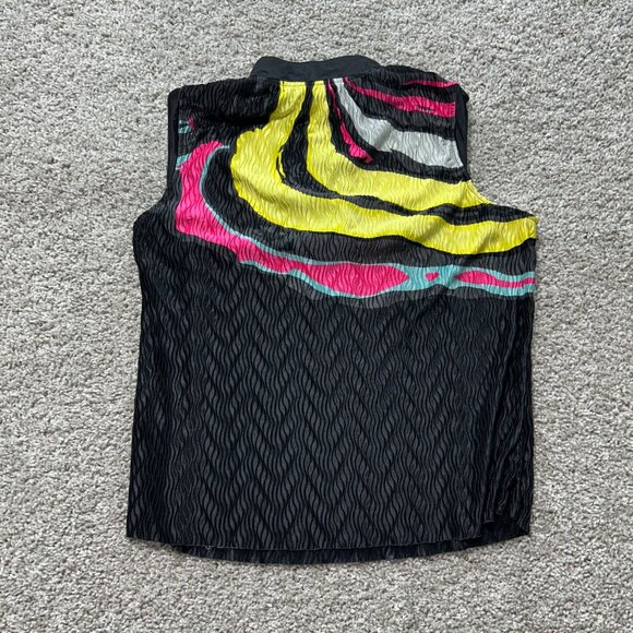 Jamie Sadock Womens Medium Sleeveless Textured Zip Top Shirt - Picture 6 of 7